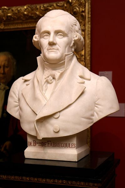 Marble bust of Jean-Baptiste Bourguignon de Fabregoules