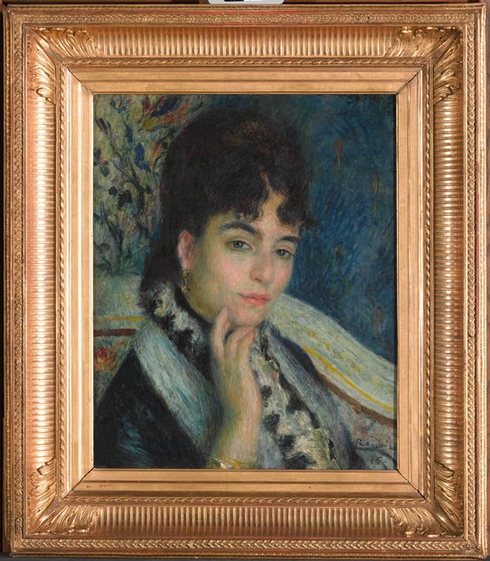 Pierre Auguste Renoir, Madame Alphonse Daudet, 46 x 0,38 m, MNR 201 (recto). Source : Base POP.