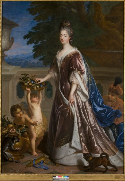 Full-length portrait of Louise de Bourbon