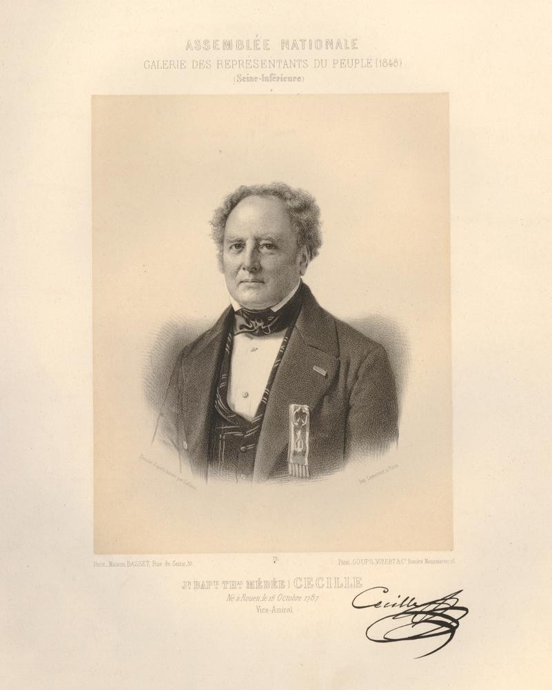 Portrait dessiné de Jean-Baptiste Cécille