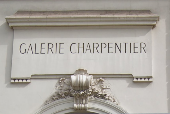Devanture de la galerie Charpentier, 76 rue du Faubourg Saint-Honoré (VIIIe arrondissement). Source : Google Maps.