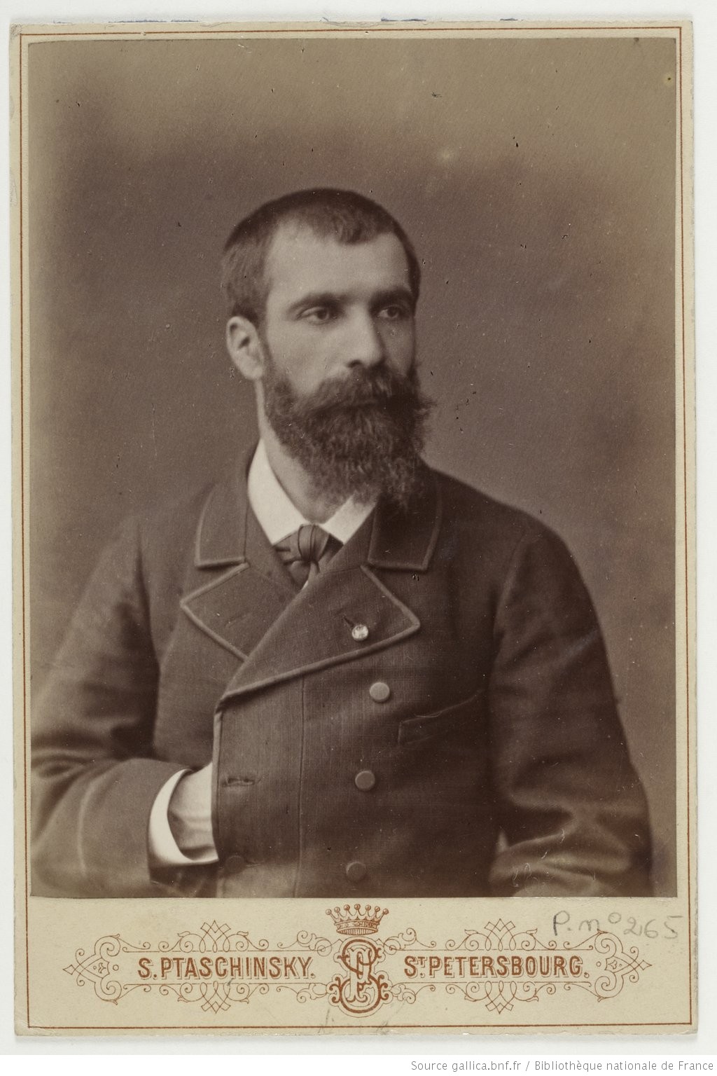 Photographie format carte de visite d'un homme 