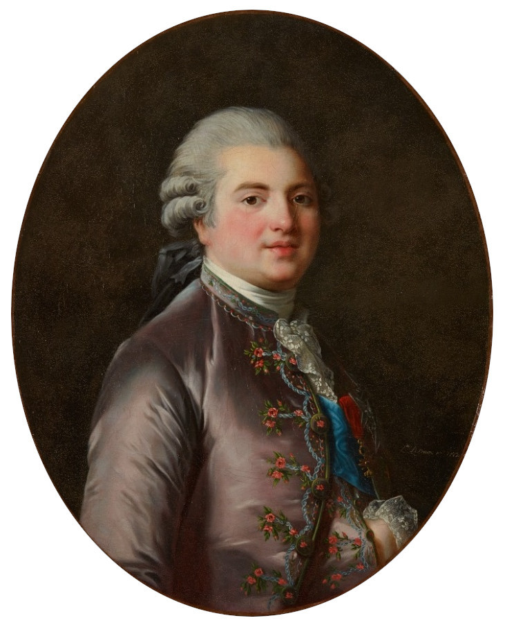 Painted portrait of the comte de Provence