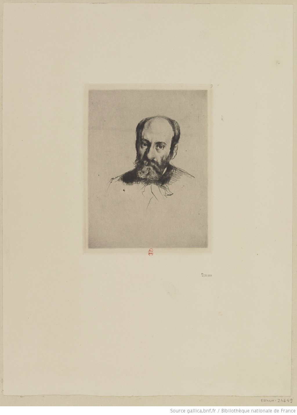 Drawing of Philippe Sichel