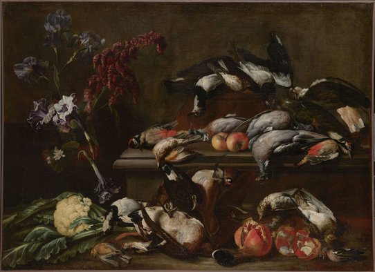 Figure 9 : Attribué à Pietro Paolo Cennini, Nature morte aux fruits et au gibier à plumes, Ajaccio, Palais Fesch.