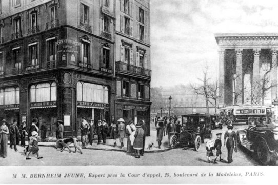 Bernheim-Jeune au 25 boulevard de la Madeleine en 1910.