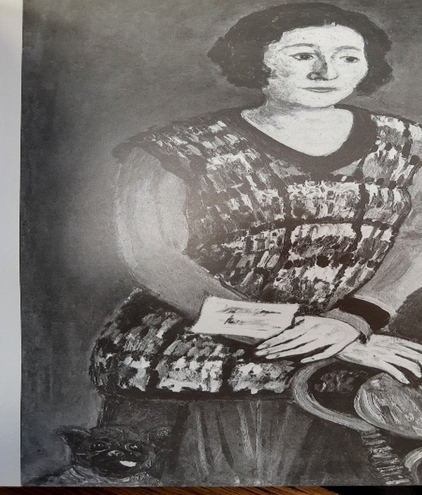 Abraham Mintchine, Madame Manteau, vers 1930 ?, huile sur toile. Source : Massimo di Veroli, Abraham Mintchine, Catalogo e studio critico, 1981, N° 107.