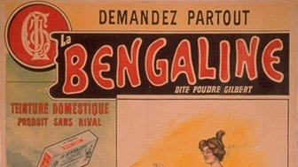 Affiche publicitaire pour la Bengaline de Iatowski et Loiseau, fin XIXe-début XXe, chromolithographie, 129x98 cm ; musées de Bretagne, marque du domaine public 1.0.