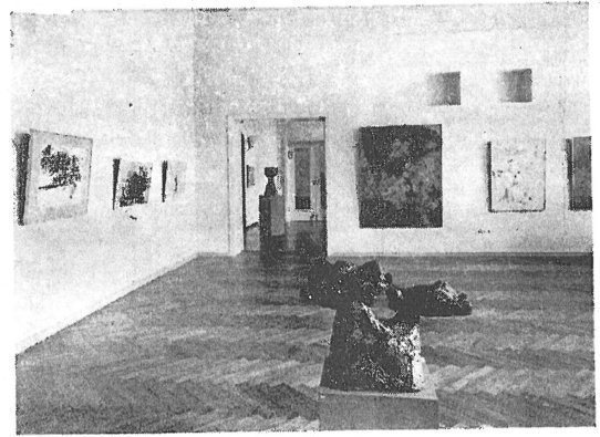 La première exposition de la galerie Mohnen. Photographie : Bohnert & Neusch. Source : "Mannheimer Morgen" 237, vendredi 13.10.1961, Archives de la ville de Mannheim (Bureau de presse municipal).
