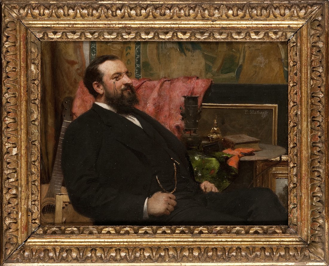 Portrait peint de Jules Maciet assis