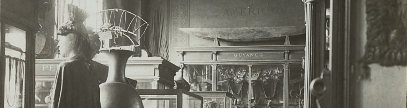 Vue des salles consacrées à l'Amérique au musée d'ethnographie du Trocadéro, 1931, Tirage sur papier baryté. L. Zinc © musée du quai Branly - Jacques Chirac